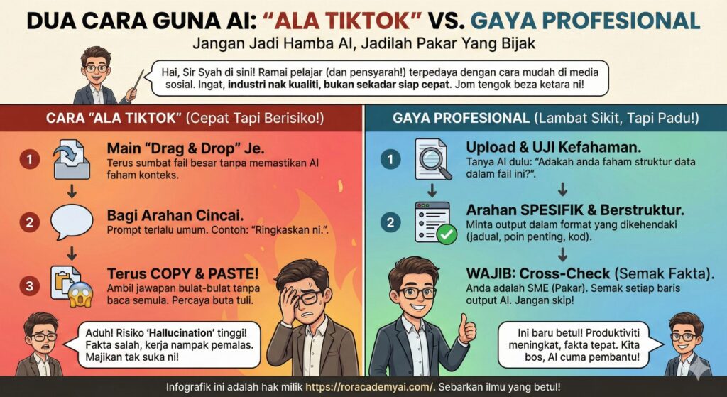 Pensyarah dan Pelajar kena tahu hal ini jika ingin gunakan AI